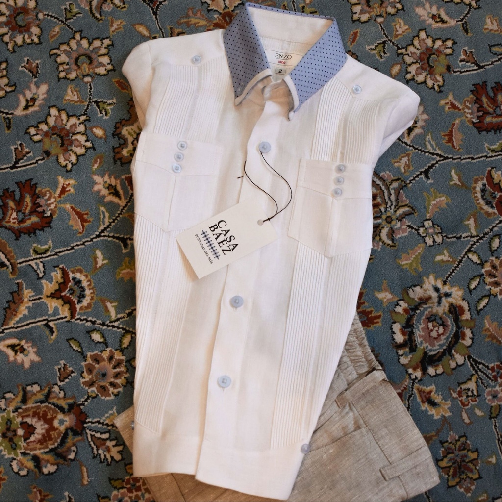Guayabera Bies Azul Cielo Niño 